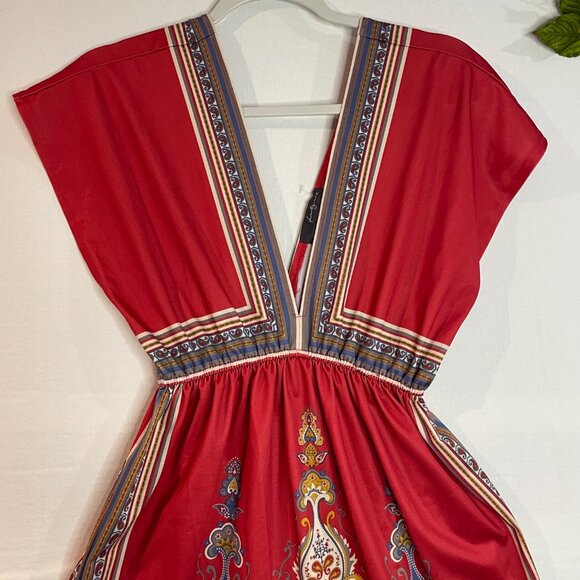 Twenty One V Neck Sundress Pretty Paisley Print Size Medium - Picture 2 of 13